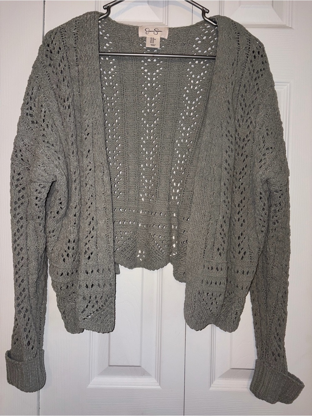 🖤 Jessica Simpson Open Front Knit Cardigan - Olive Green Cute - Picture 1 of 7